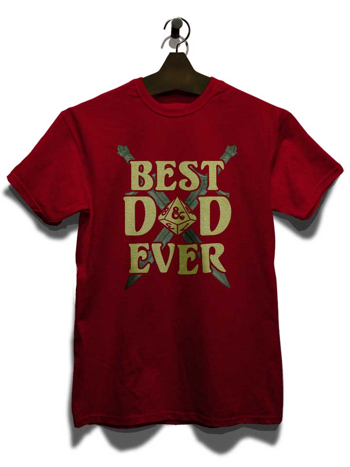 dandd-best-dad-ever-t-shirt bordeaux 3