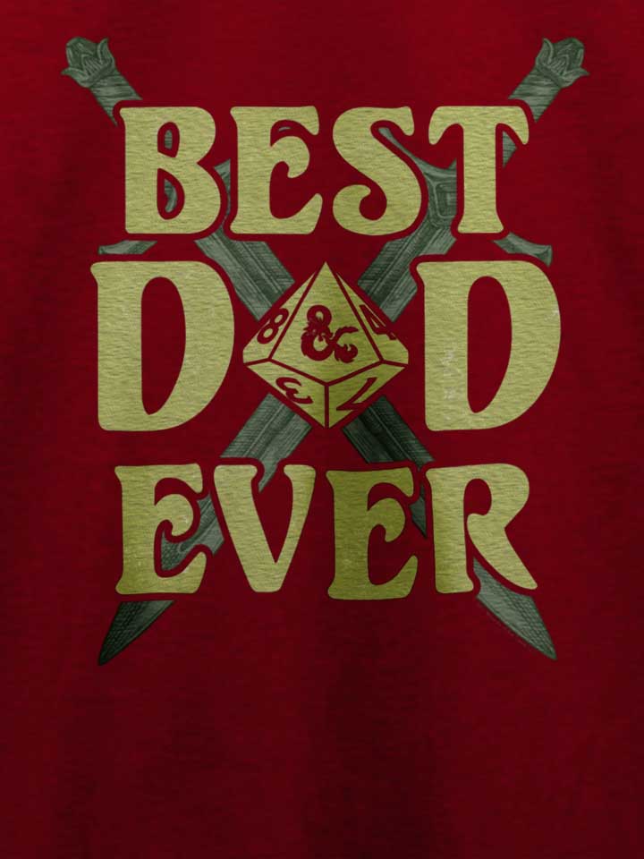 dandd-best-dad-ever-t-shirt bordeaux 4
