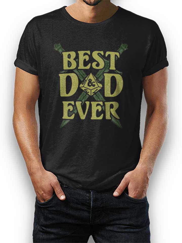 Dandd Best Dad Ever T-Shirt schwarz L