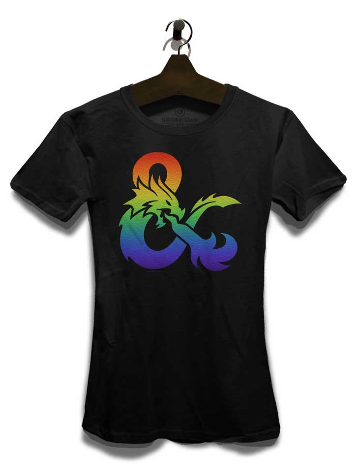 dandd-pride-gradient-logo-damen-t-shirt schwarz 3