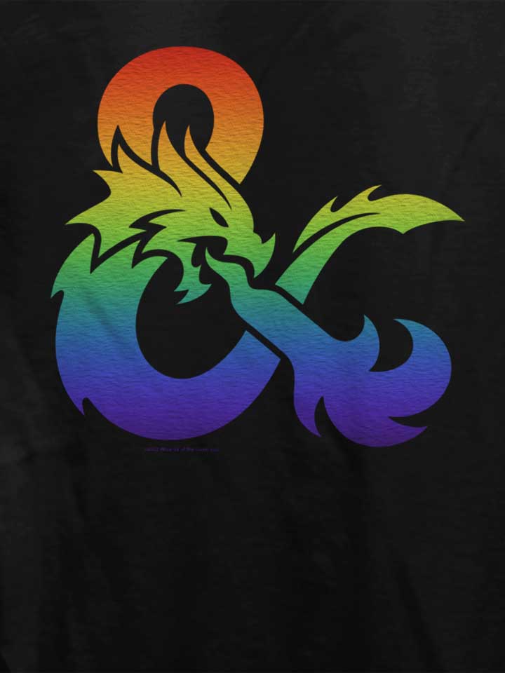 dandd-pride-gradient-logo-damen-t-shirt schwarz 4