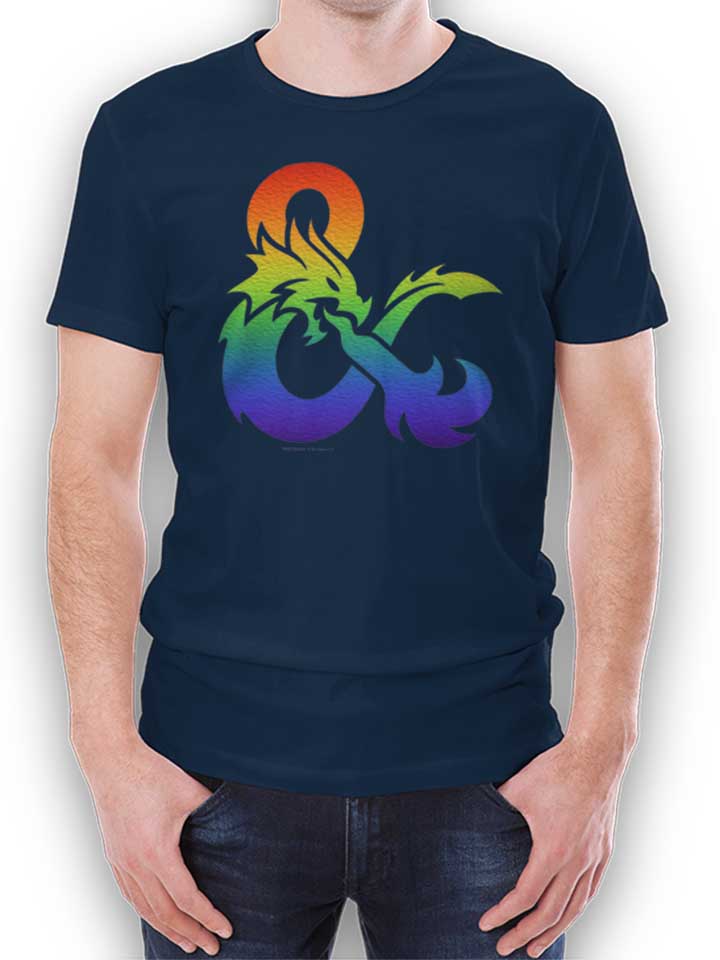 Dandd Pride Gradient Logo T-Shirt navy L