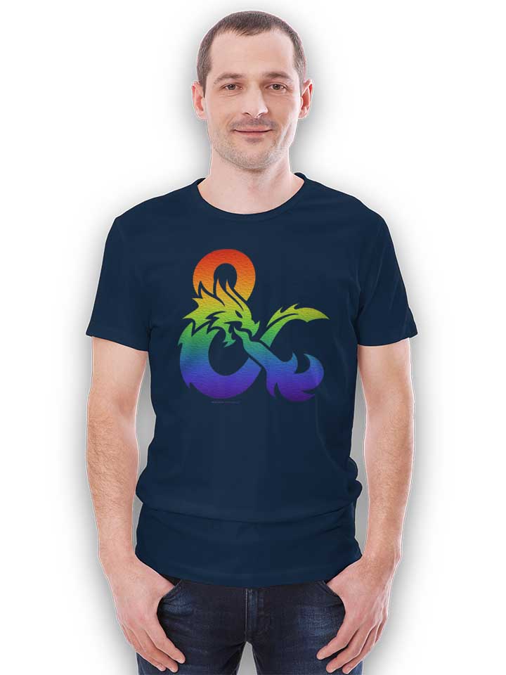 dandd-pride-gradient-logo-t-shirt dunkelblau 2