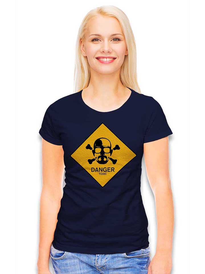 danger-toxic-damen-t-shirt dunkelblau 2