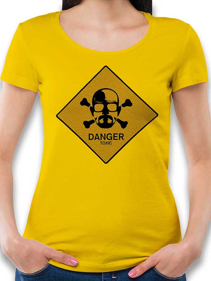 Danger Toxic Damen T-Shirt gelb L