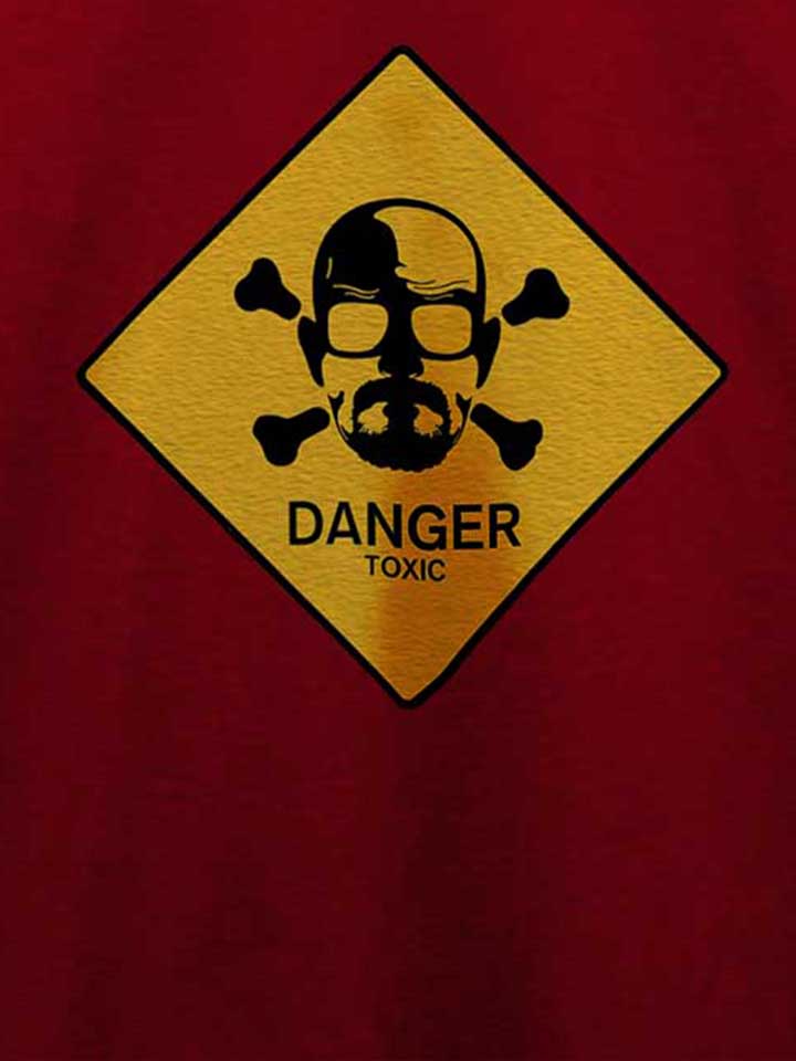 danger-toxic-t-shirt bordeaux 4
