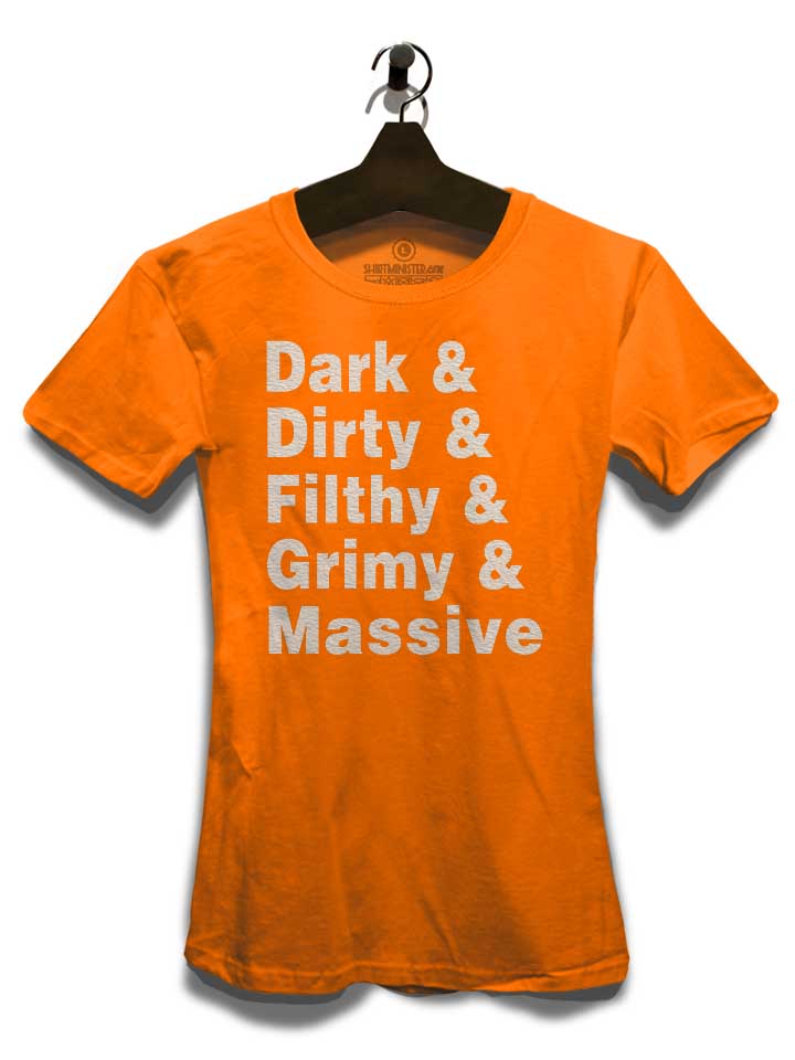 dark-dirty-filthy-grimy-massive-damen-t-shirt orange 3