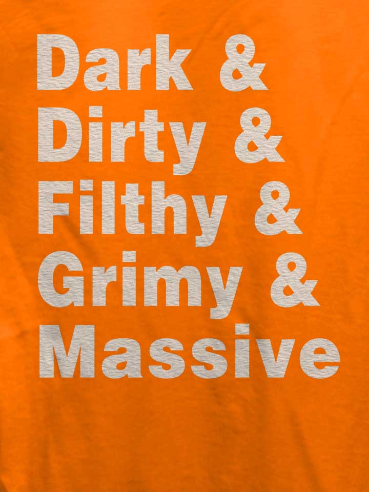 dark-dirty-filthy-grimy-massive-damen-t-shirt orange 4