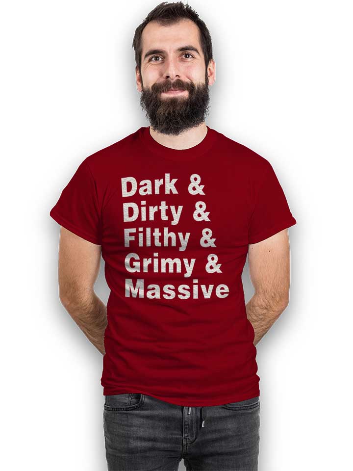 dark-dirty-filthy-grimy-massive-t-shirt bordeaux 2