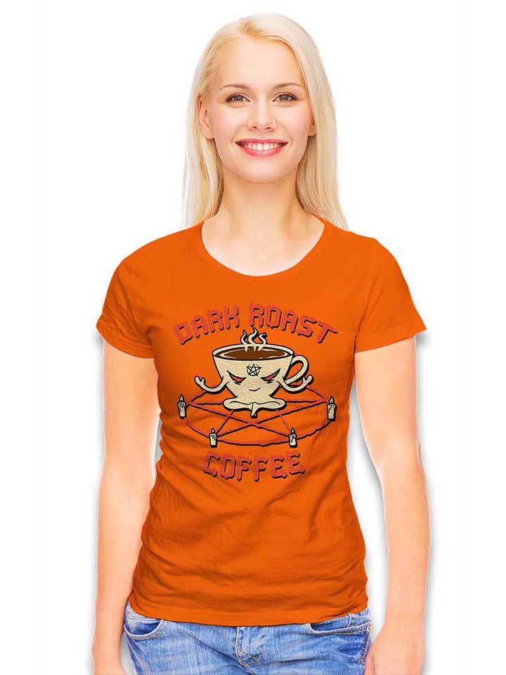 dark-roast-coffee-damen-t-shirt orange 2