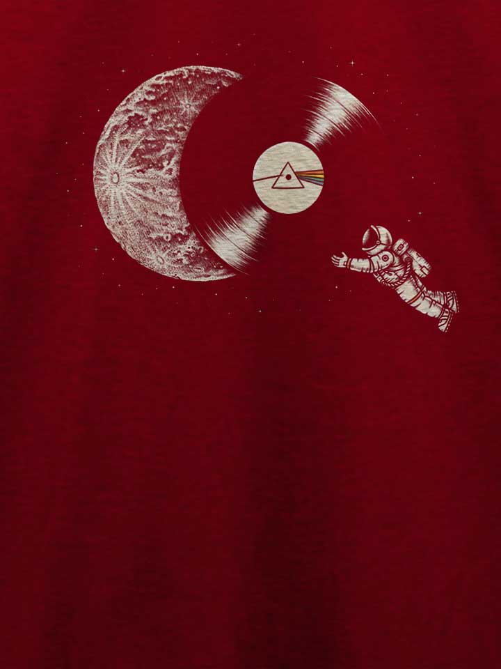 dark-side-moon-astronaut-t-shirt bordeaux 4