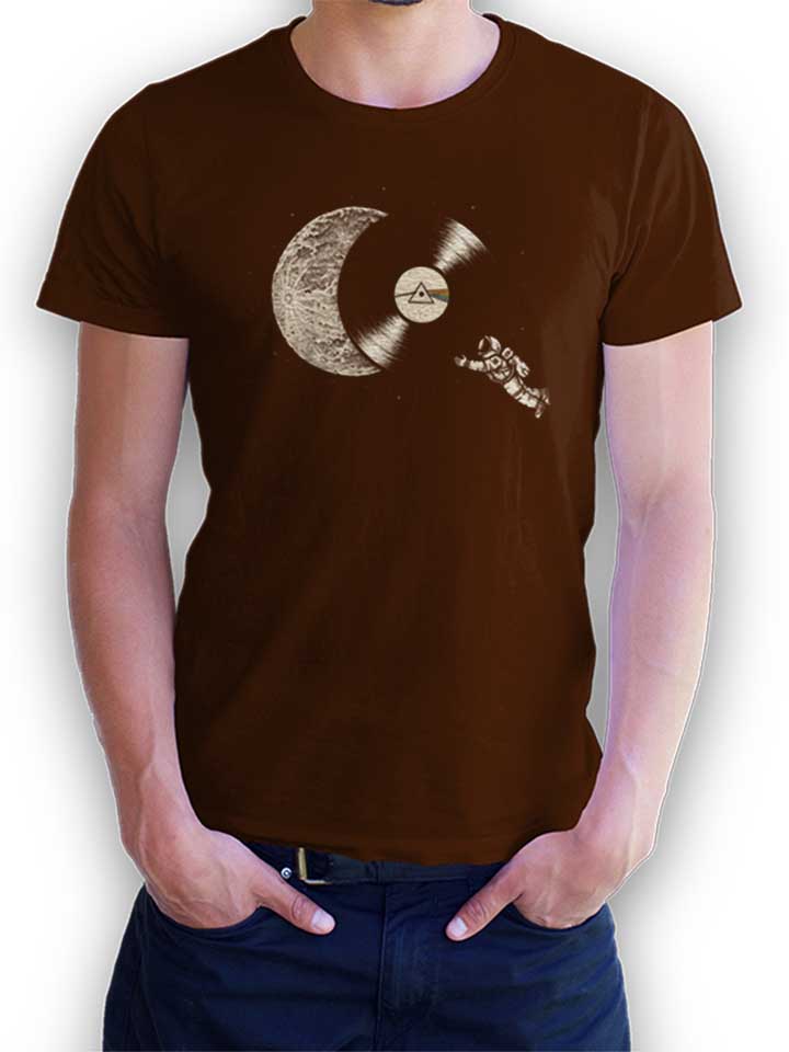Dark Side Moon Astronaut T-Shirt brown L