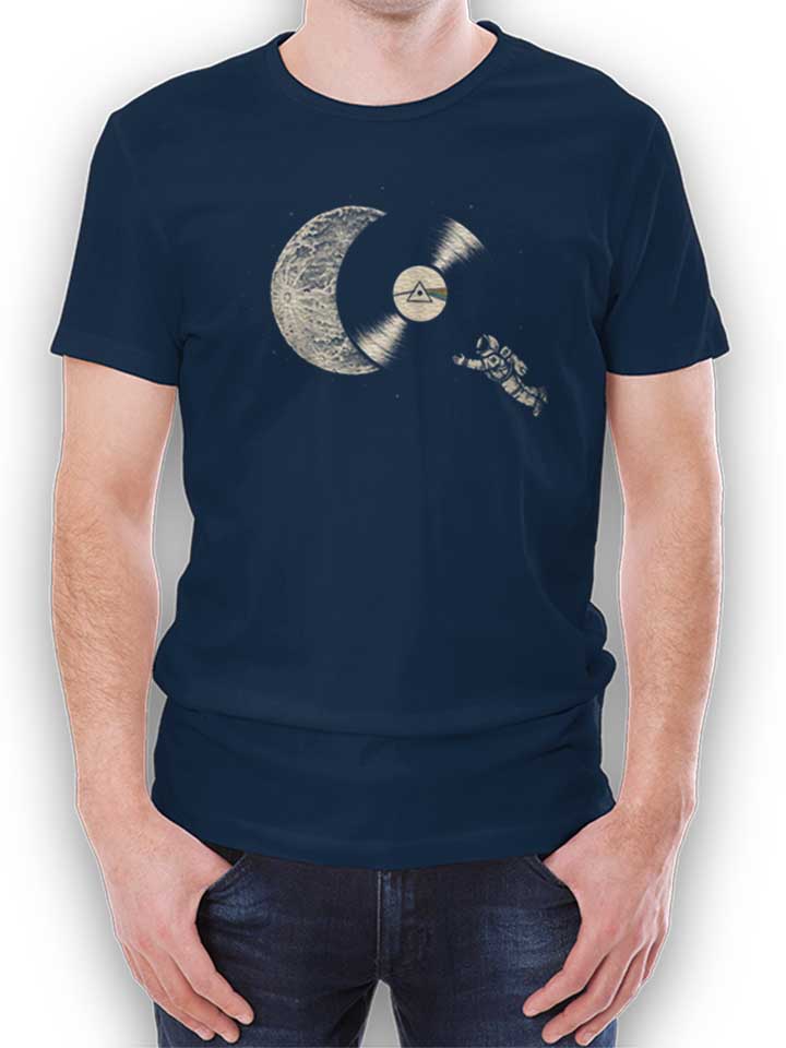 Dark Side Moon Astronaut T-Shirt dunkelblau L