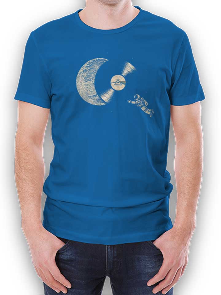 Dark Side Moon Astronaut T-Shirt blu-royal L