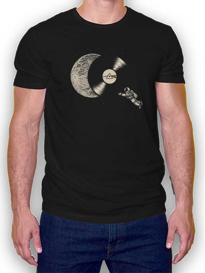 Dark Side Moon Astronaut T-Shirt schwarz L
