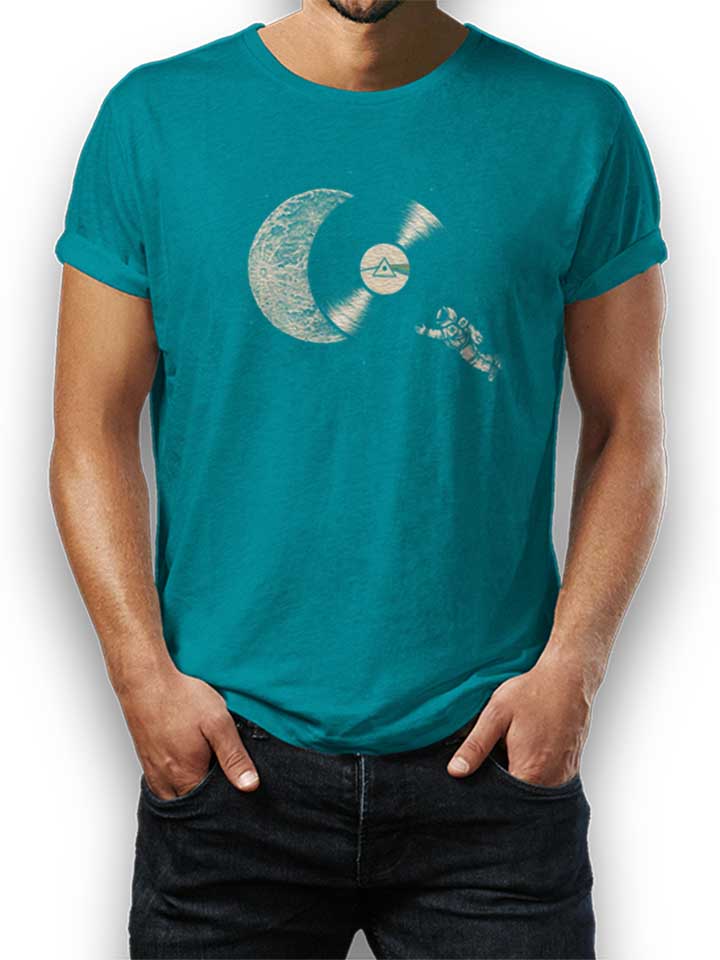 Dark Side Moon Astronaut T-Shirt tuerkis L