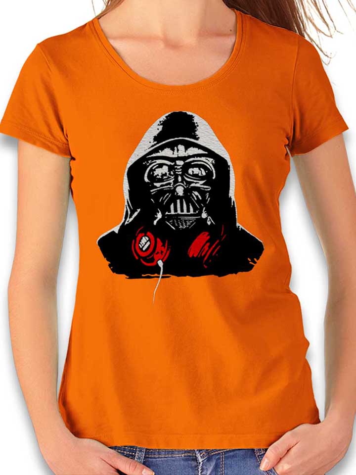 Darth Vader Dj Damen T-Shirt orange L