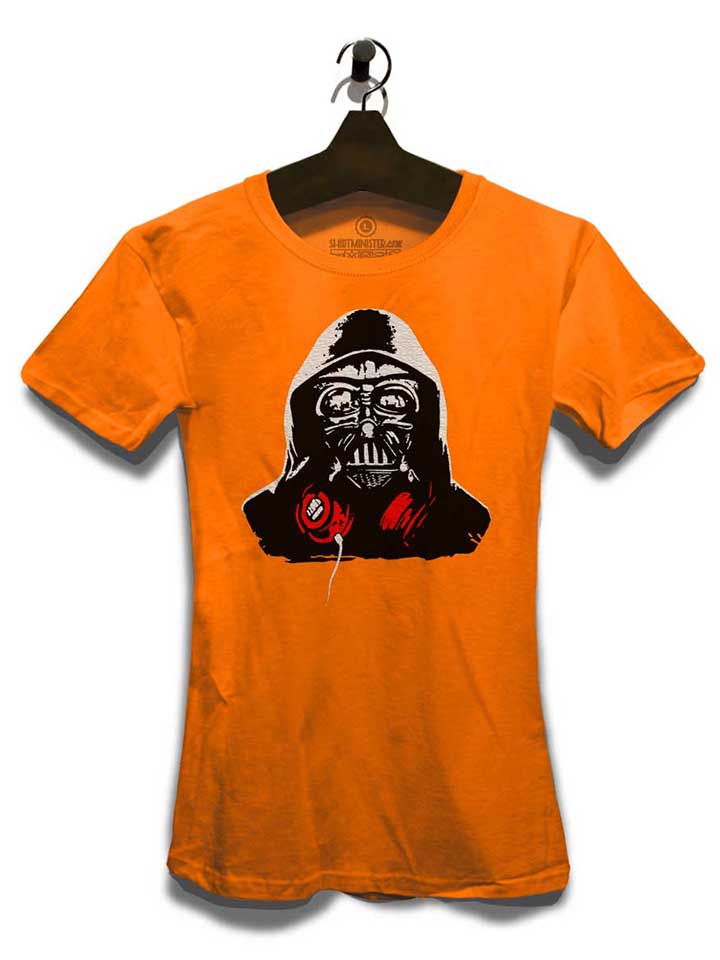 darth-vader-dj-damen-t-shirt orange 3