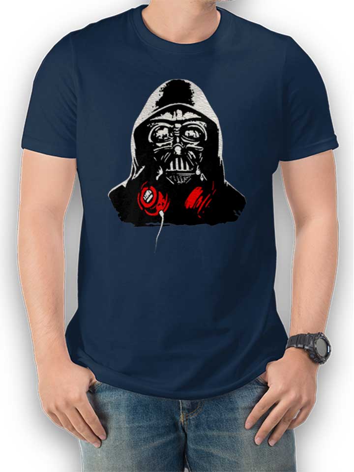 Darth Vader Dj T-Shirt dunkelblau L