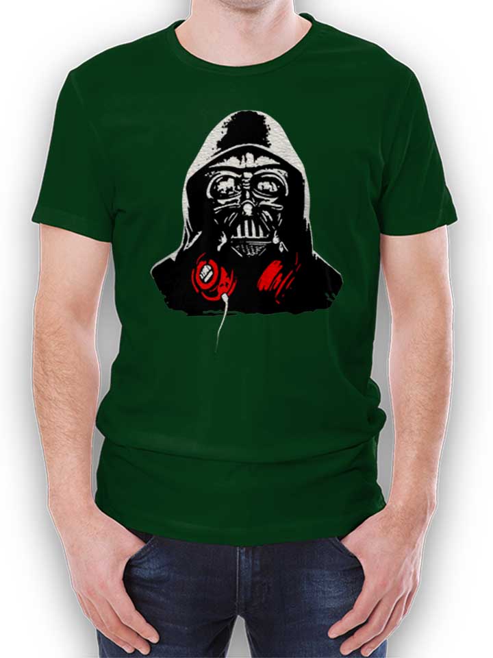 Darth Vader Dj T-Shirt dunkelgruen L