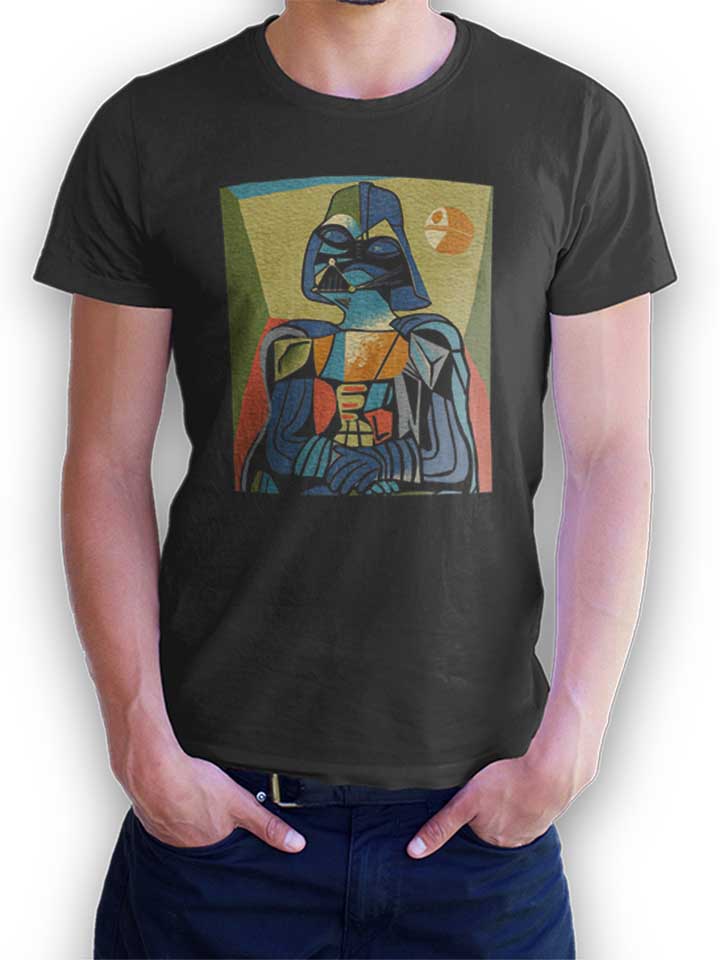 Darth Vader Picasso Camiseta gris-oscuro L