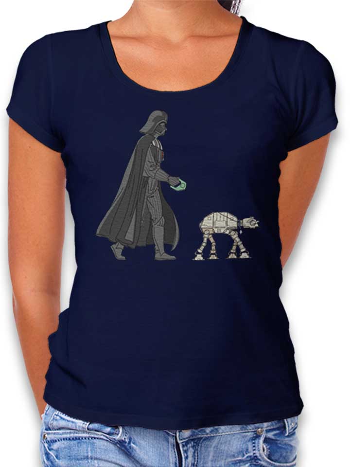 Darth Vader Walker Damen T-Shirt dunkelblau L