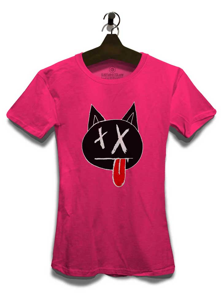 dead-cat-damen-t-shirt fuchsia 3