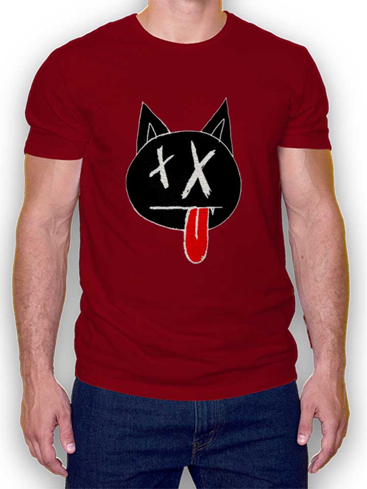 dead-cat-t-shirt bordeaux 1