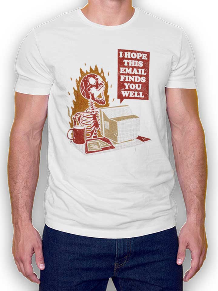 Dead E Mail T-Shirt weiss L