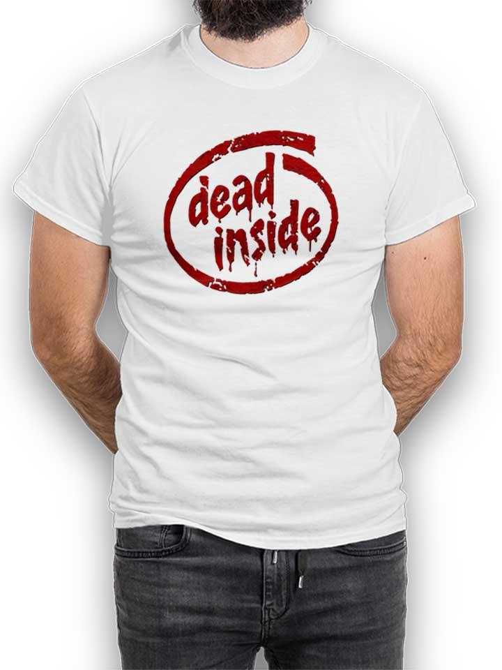 Dead Inside T-Shirt bianco L