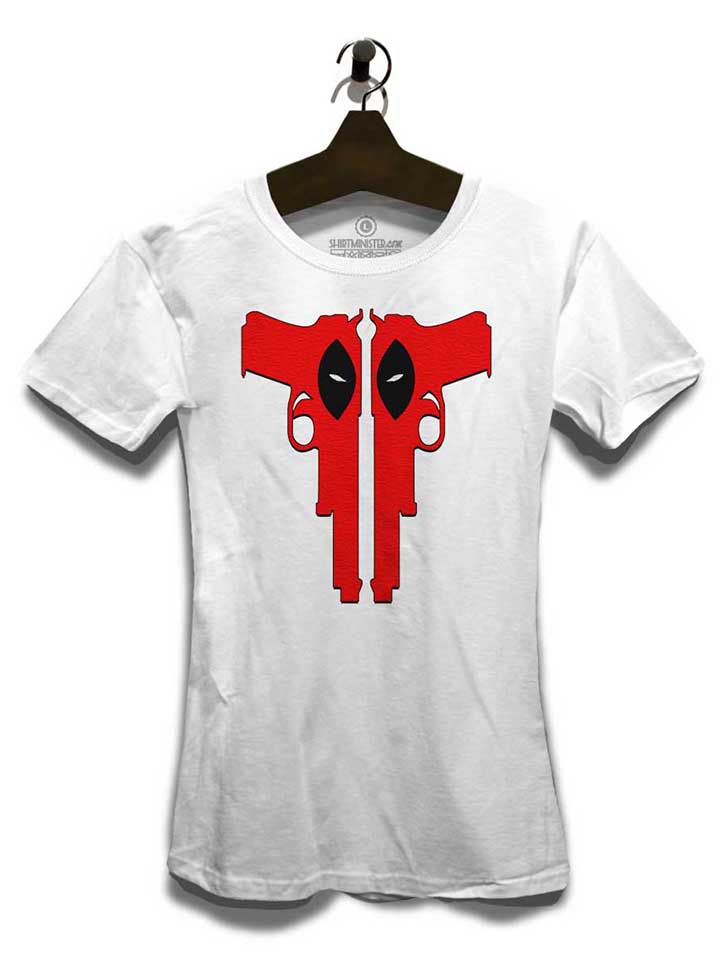 deadpool-guns-damen-t-shirt weiss 3