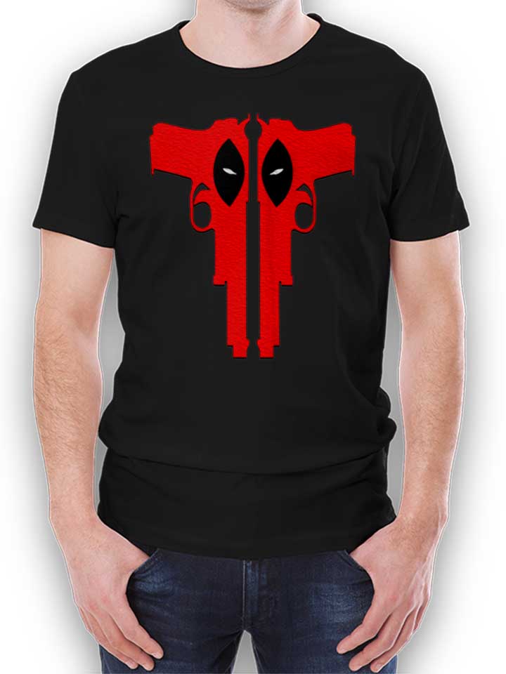 deadpool-guns-t-shirt schwarz 1