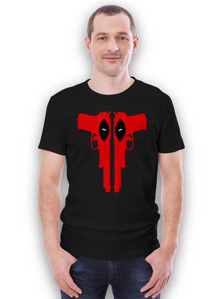 deadpool-guns-t-shirt schwarz 2