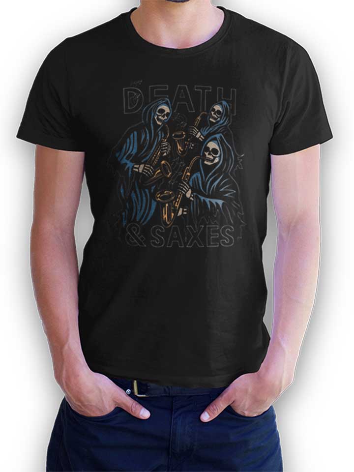 death-and-saxes-t-shirt schwarz 1