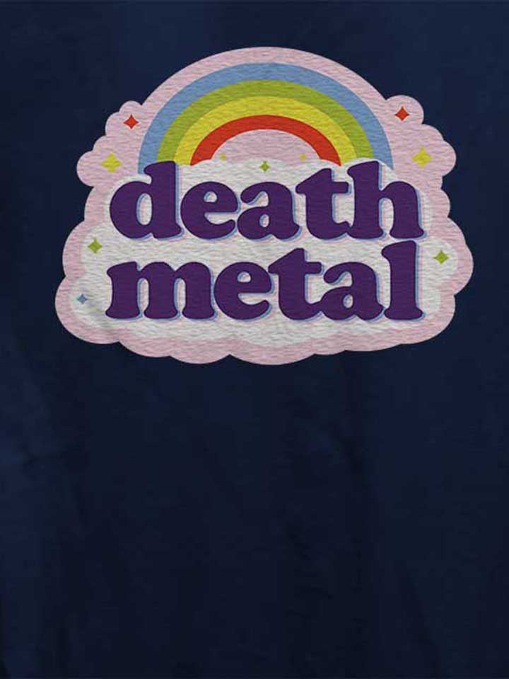 death-metal-rainbow-damen-t-shirt dunkelblau 4