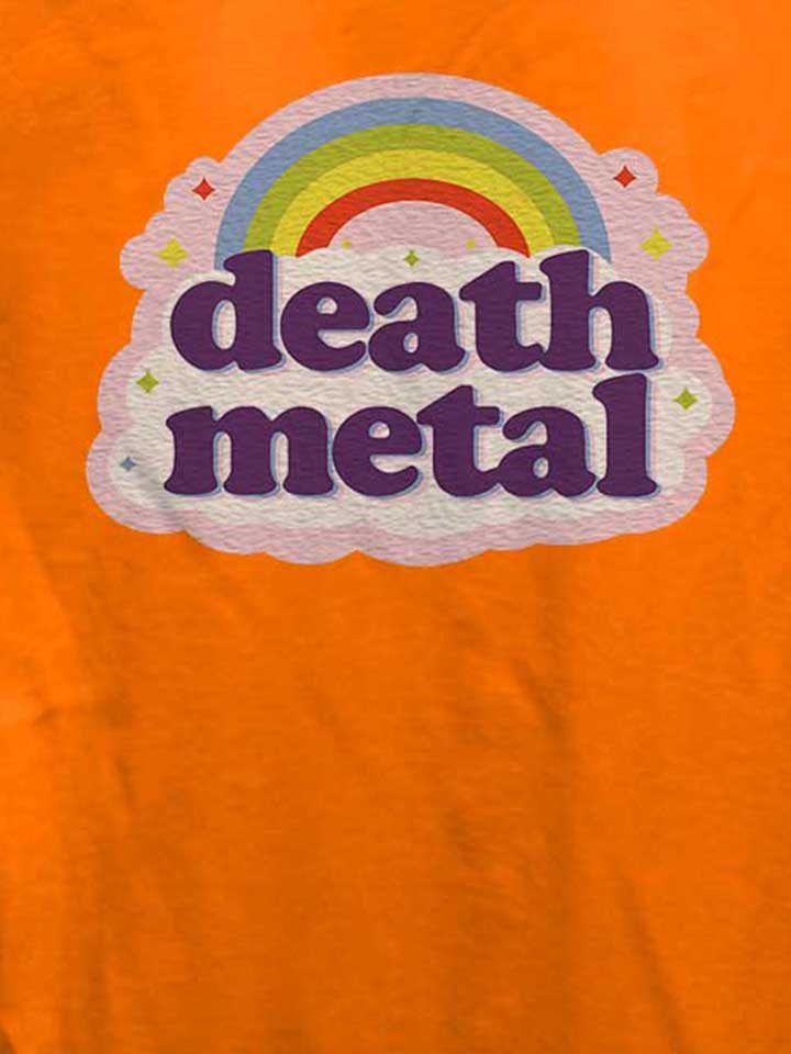 death-metal-rainbow-damen-t-shirt orange 4