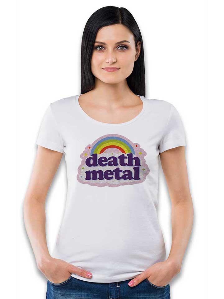 death-metal-rainbow-damen-t-shirt weiss 2