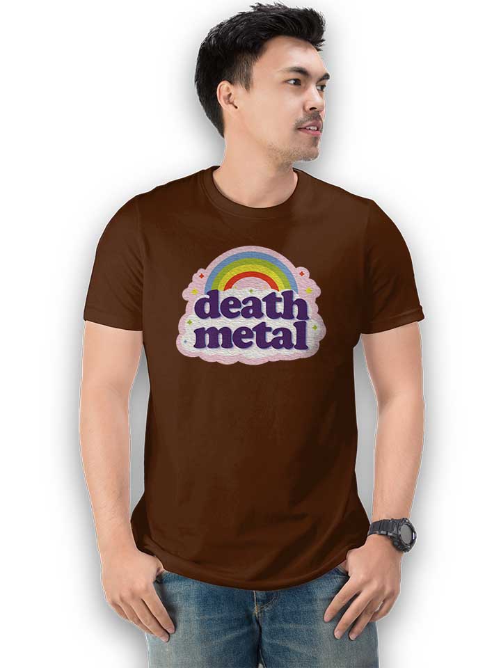 death-metal-rainbow-t-shirt braun 2