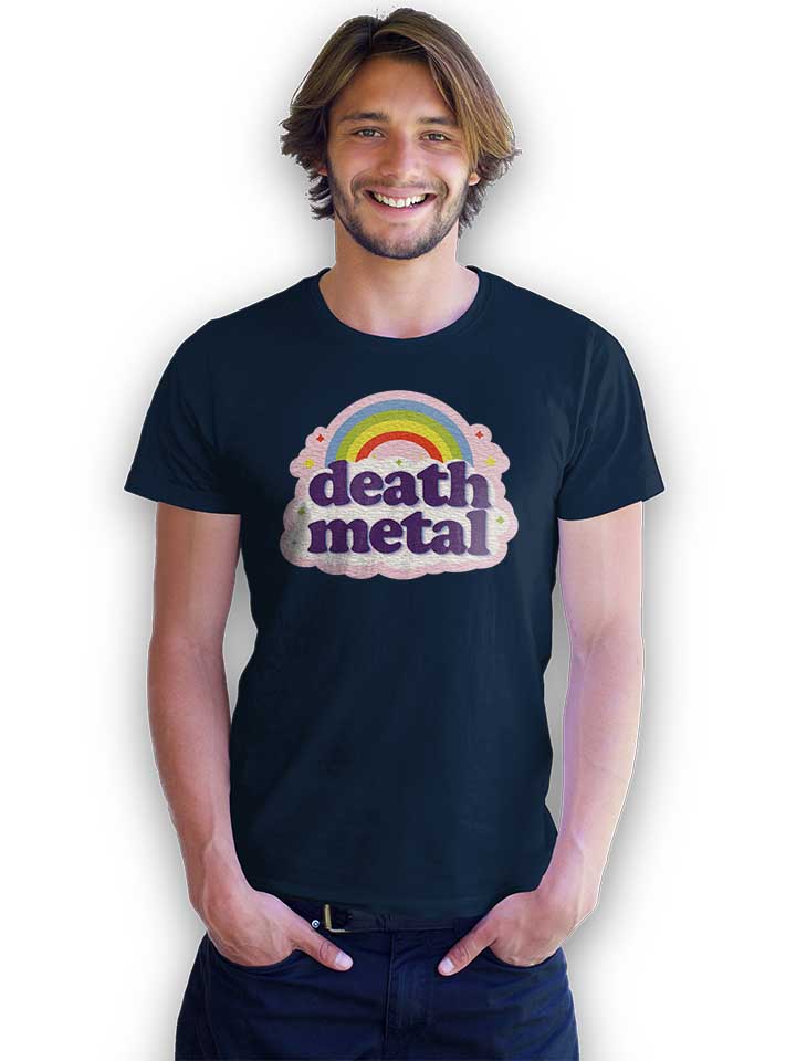 death-metal-rainbow-t-shirt dunkelblau 2