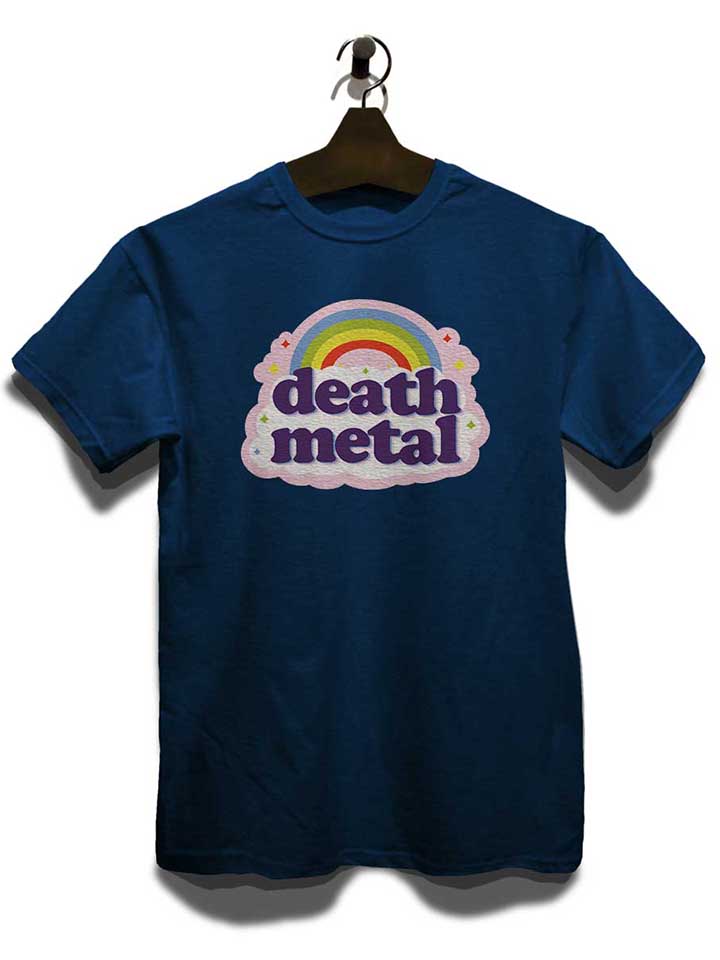 death-metal-rainbow-t-shirt dunkelblau 3