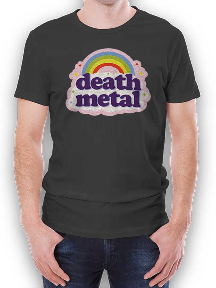 Death Metal Rainbow T-Shirt dunkelgrau L