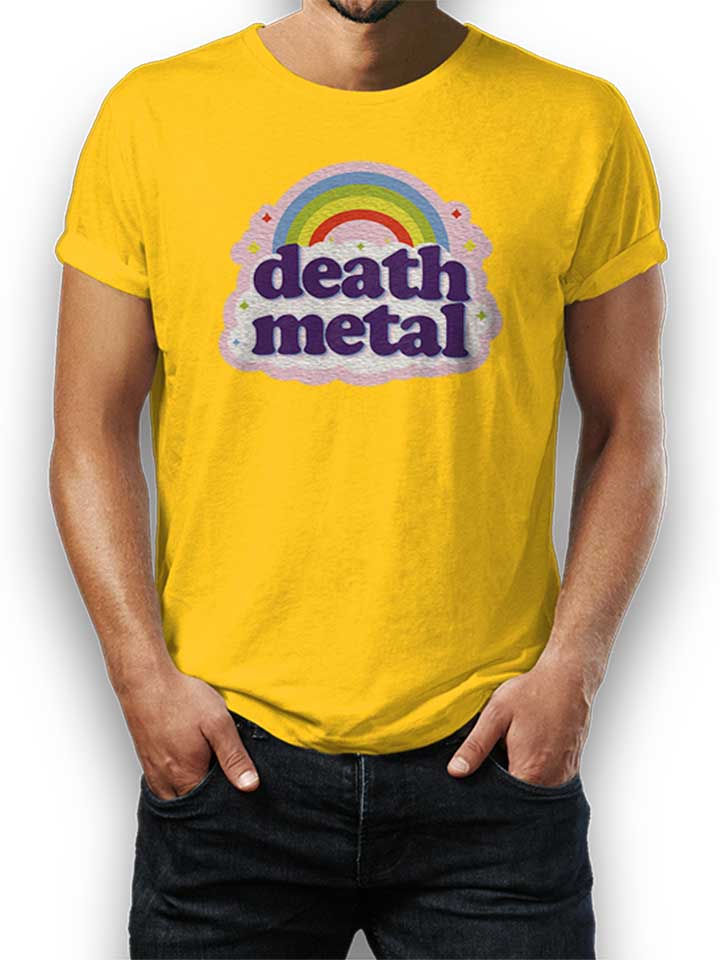 death-metal-rainbow-t-shirt gelb 1