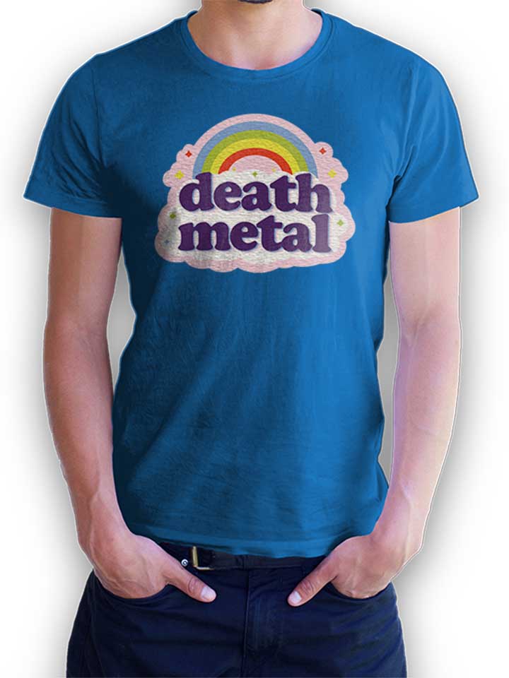 Death Metal Rainbow T-Shirt bleu-roi L