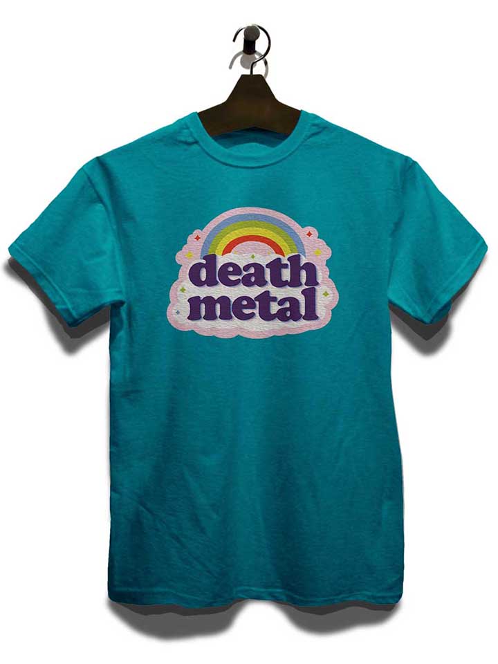 death-metal-rainbow-t-shirt tuerkis 3