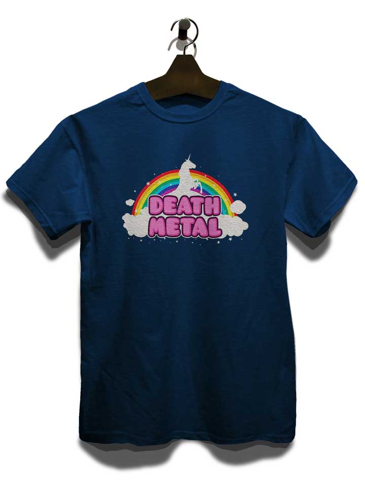 death-metal-unicorn-t-shirt dunkelblau 3