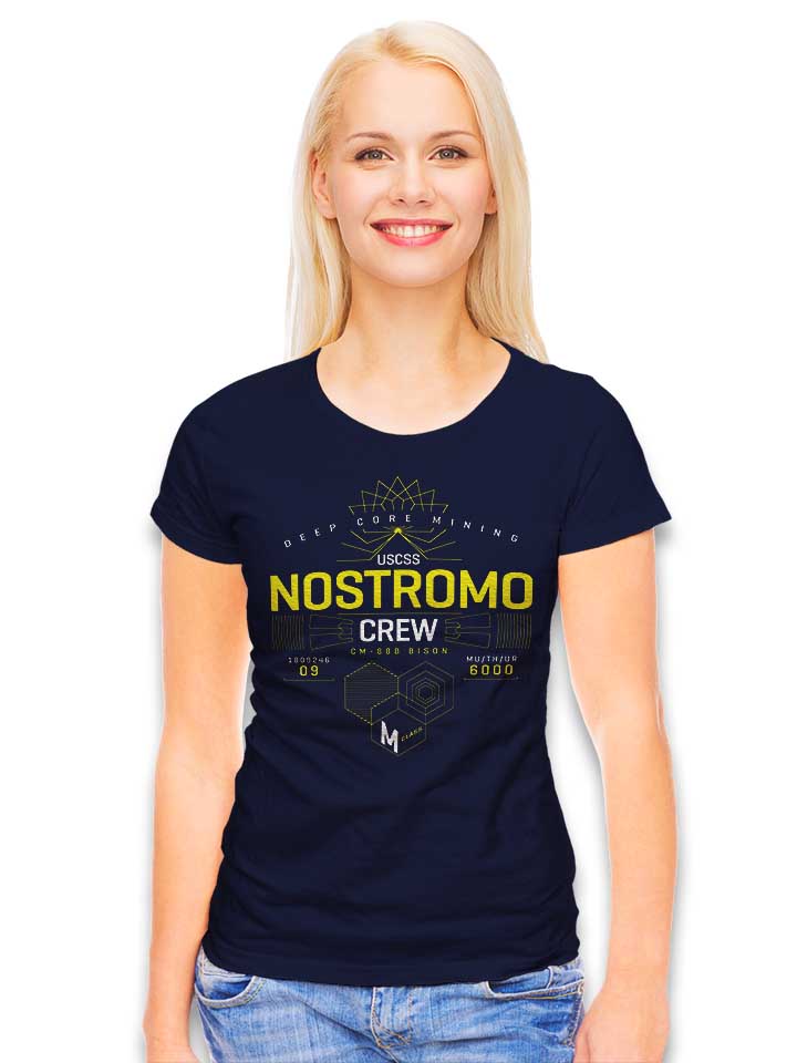 deep-core-mining-nostromo-alien-damen-t-shirt dunkelblau 2