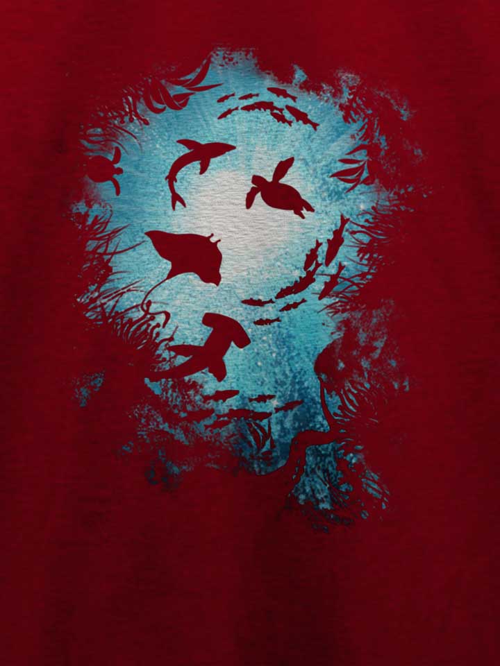 deepness-sea-fishes-t-shirt bordeaux 4