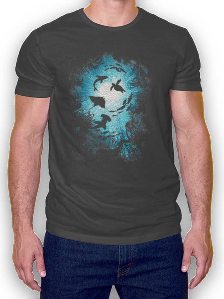 deepness-sea-fishes-t-shirt dunkelgrau 1