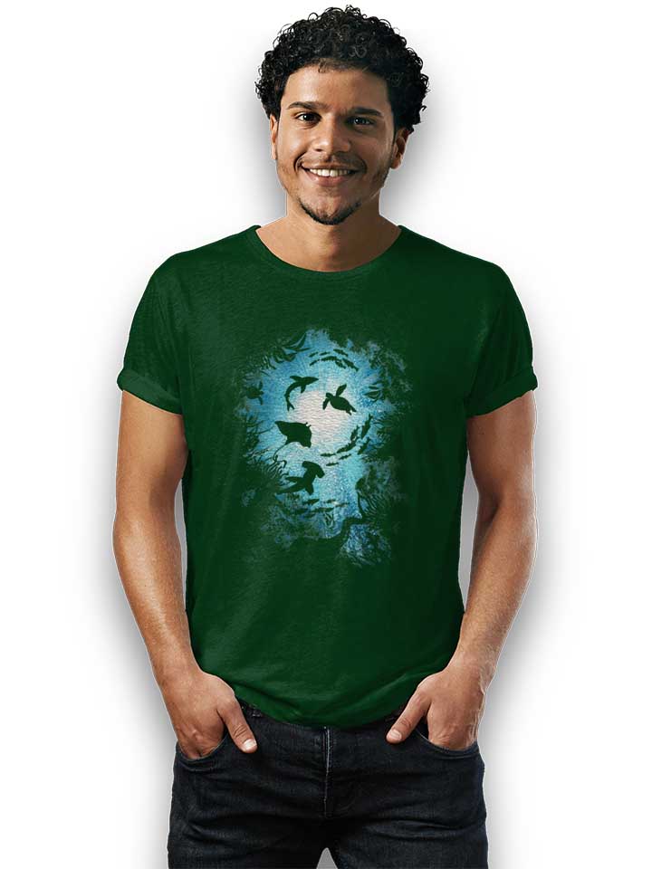 deepness-sea-fishes-t-shirt dunkelgruen 2