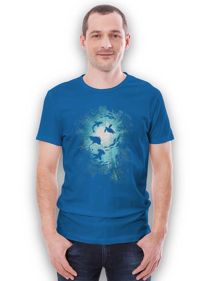 deepness-sea-fishes-t-shirt royal 2